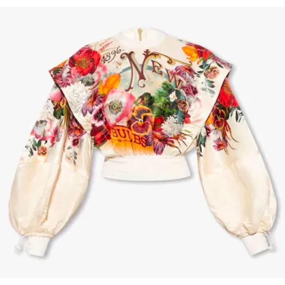 Zimmermann Clothing Ready to Wear Wonderland Billow Top S Bouquet Garden Floral - Picture 2 of 15